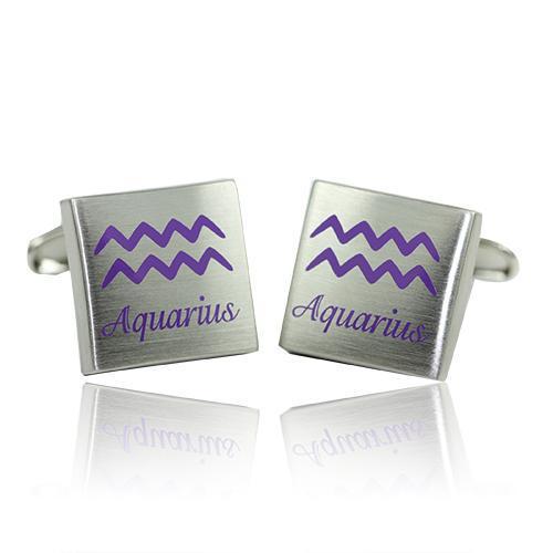 Zodiac - Aquarius Cufflinks-Cufflinks-TheCuffShop-C01179-TheCuffShop.com.au